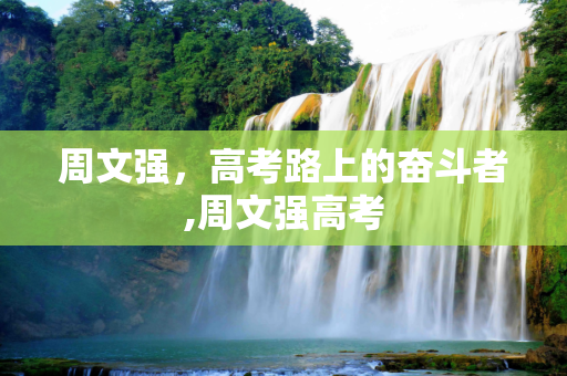周文强，高考路上的奋斗者,周文强高考