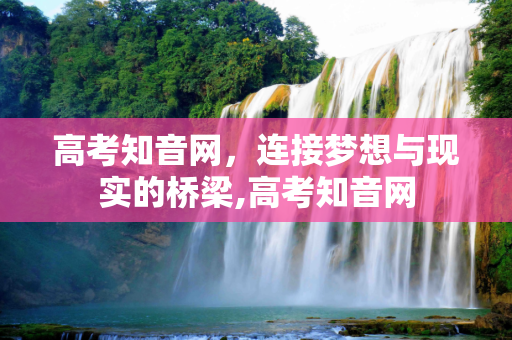 高考知音网，连接梦想与现实的桥梁,高考知音网