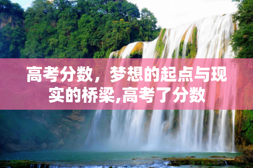 高考分数，梦想的起点与现实的桥梁,高考了分数