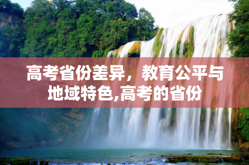 高考省份差异，教育公平与地域特色,高考的省份