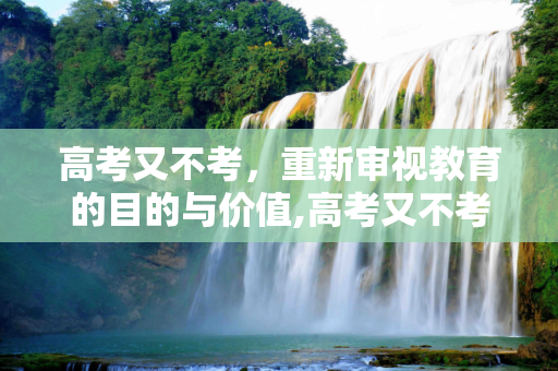 高考又不考，重新审视教育的目的与价值,高考又不考