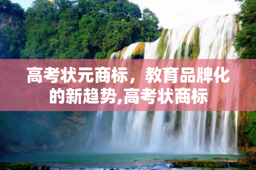 高考状元商标，教育品牌化的新趋势,高考状商标