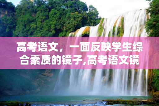 高考语文，一面反映学生综合素质的镜子,高考语文镜子