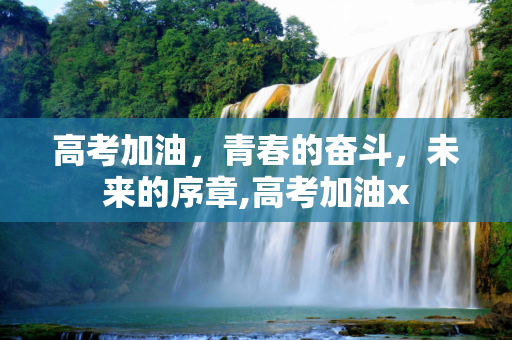 高考加油，青春的奋斗，未来的序章,高考加油x