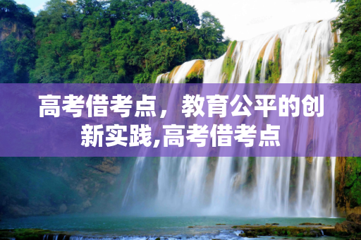 高考借考点，教育公平的创新实践,高考借考点