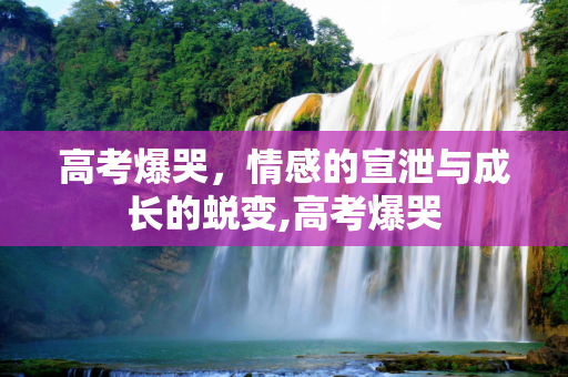 高考爆哭，情感的宣泄与成长的蜕变,高考爆哭