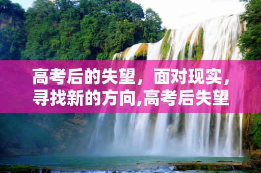 高考后的失望，面对现实，寻找新的方向,高考后失望