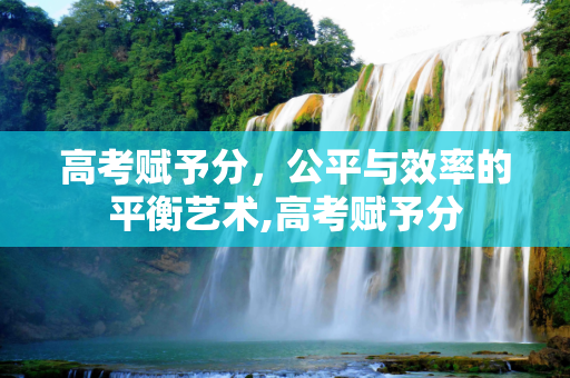 高考赋予分，公平与效率的平衡艺术,高考赋予分
