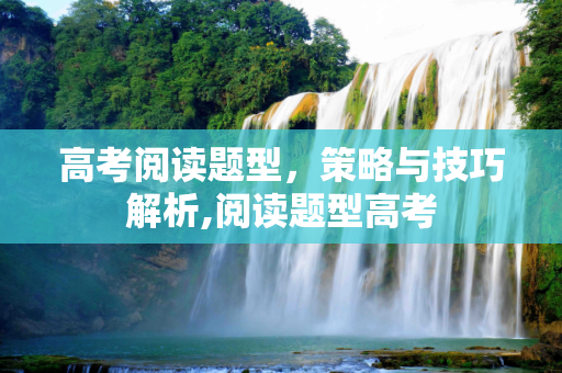 高考阅读题型，策略与技巧解析,阅读题型高考