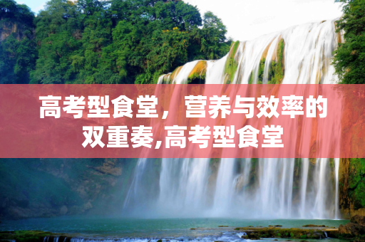 高考型食堂，营养与效率的双重奏,高考型食堂