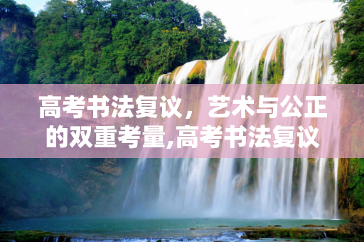 高考书法复议，艺术与公正的双重考量,高考书法复议