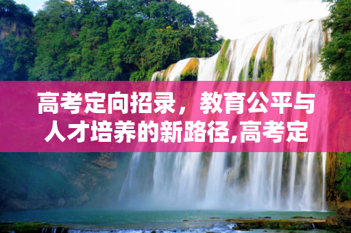 高考定向招录，教育公平与人才培养的新路径,高考定向招录