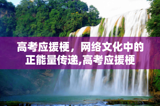 高考应援梗，网络文化中的正能量传递,高考应援梗