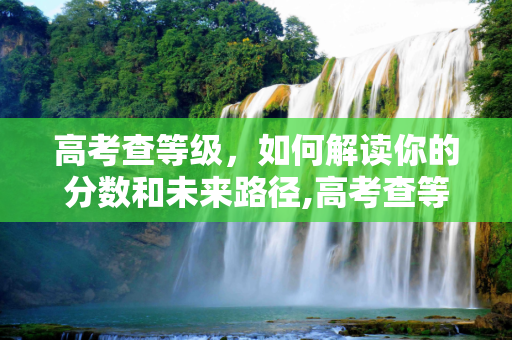 高考查等级，如何解读你的分数和未来路径,高考查等级