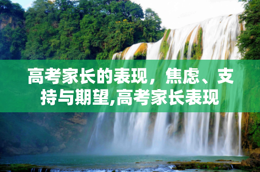 高考家长的表现，焦虑、支持与期望,高考家长表现