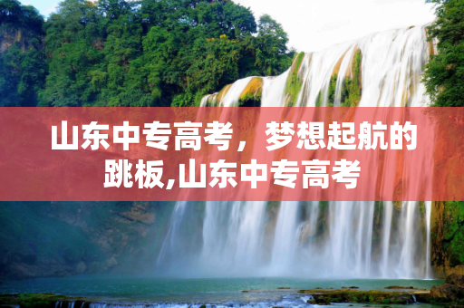 山东中专高考，梦想起航的跳板,山东中专高考
