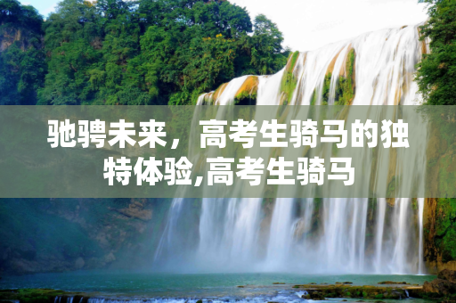 驰骋未来，高考生骑马的独特体验,高考生骑马