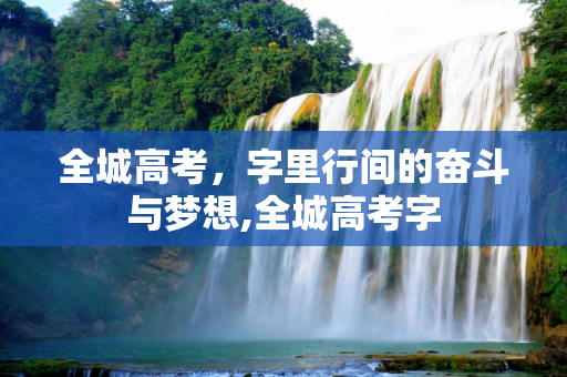 全城高考，字里行间的奋斗与梦想,全城高考字