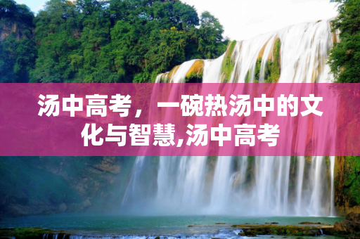 汤中高考，一碗热汤中的文化与智慧,汤中高考