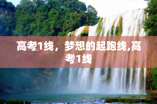 高考1线，梦想的起跑线,高考1线