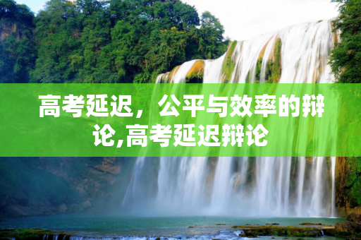 高考延迟，公平与效率的辩论,高考延迟辩论