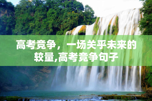高考竞争，一场关乎未来的较量,高考竞争句子