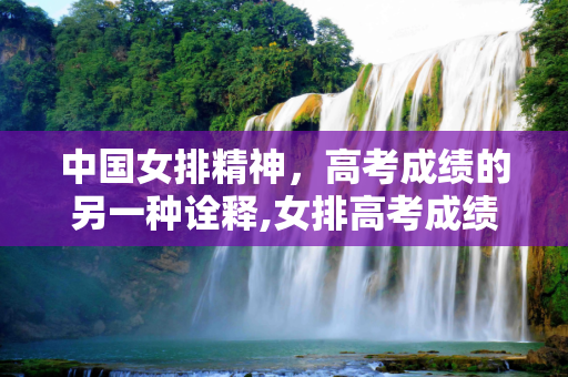 中国女排精神，高考成绩的另一种诠释,女排高考成绩