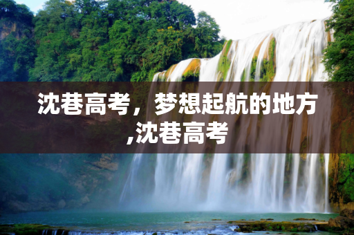 沈巷高考，梦想起航的地方,沈巷高考