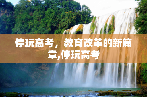 停玩高考，教育改革的新篇章,停玩高考
