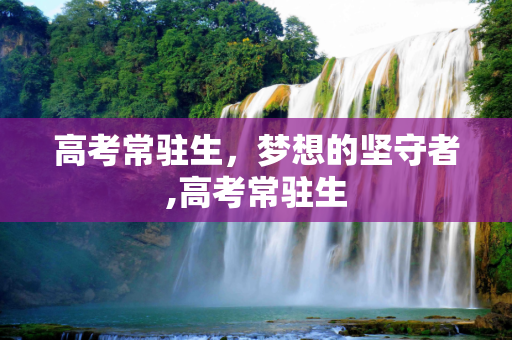 高考常驻生，梦想的坚守者,高考常驻生
