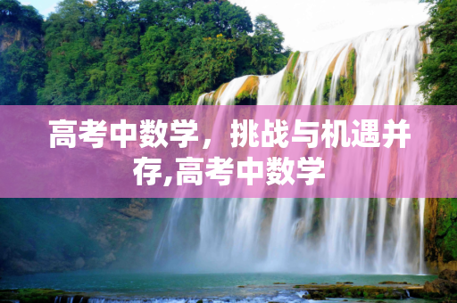 高考中数学，挑战与机遇并存,高考中数学