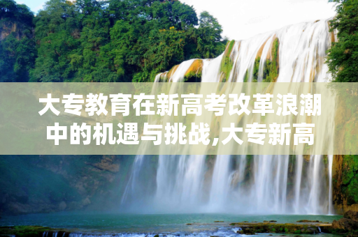 大专教育在新高考改革浪潮中的机遇与挑战,大专新高考
