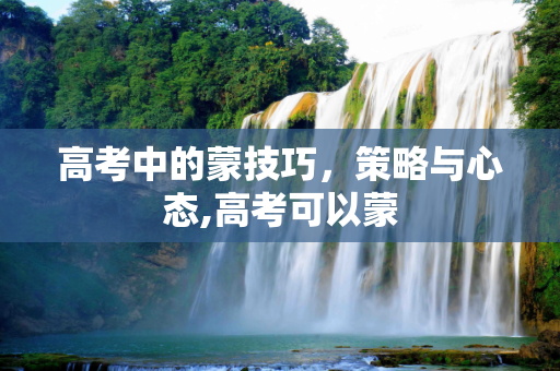 高考中的蒙技巧，策略与心态,高考可以蒙