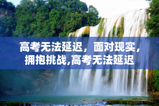 高考无法延迟，面对现实，拥抱挑战,高考无法延迟