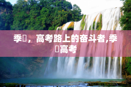 季璟，高考路上的奋斗者,季璟高考