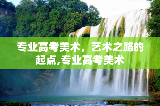 专业高考美术，艺术之路的起点,专业高考美术