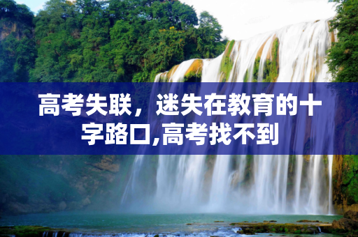 高考失联，迷失在教育的十字路口,高考找不到