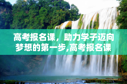高考报名课，助力学子迈向梦想的第一步,高考报名课