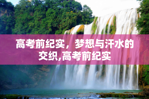 高考前纪实，梦想与汗水的交织,高考前纪实