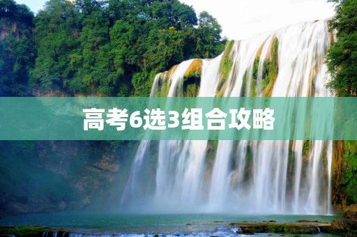 高考6选3组合攻略