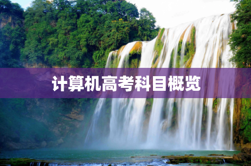 计算机高考科目概览