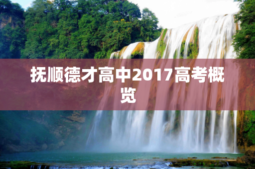 抚顺德才高中2017高考概览